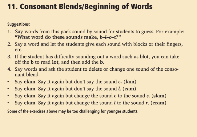 Section 11 Instruction Card